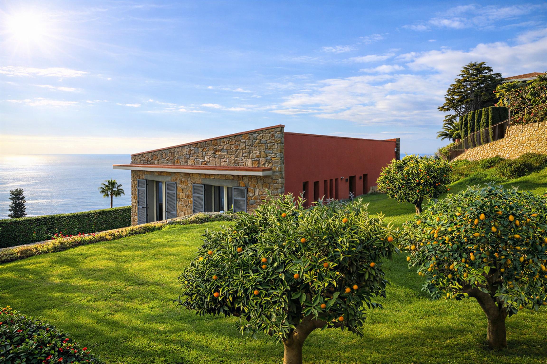 Progetto di diversi edifici residenziali ispirati all'architettura tradizionale ligure di origine agricola realizzati principalmente nella Liguria di ponente  - conclusi