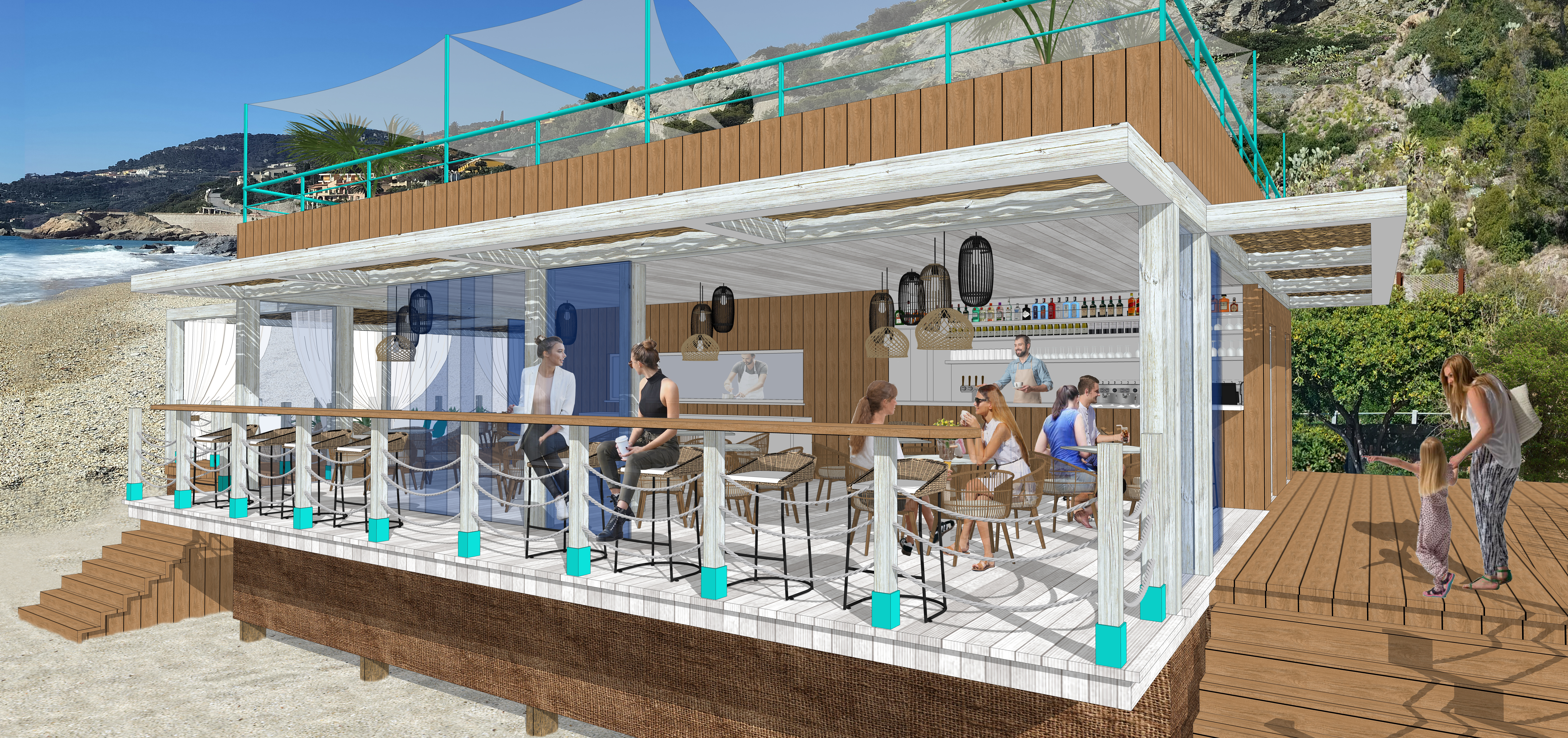 Progetto di nuovo stabilimento balneare - Finale Ligure - Localita' Varigotti (IM) - 2025 - in iter