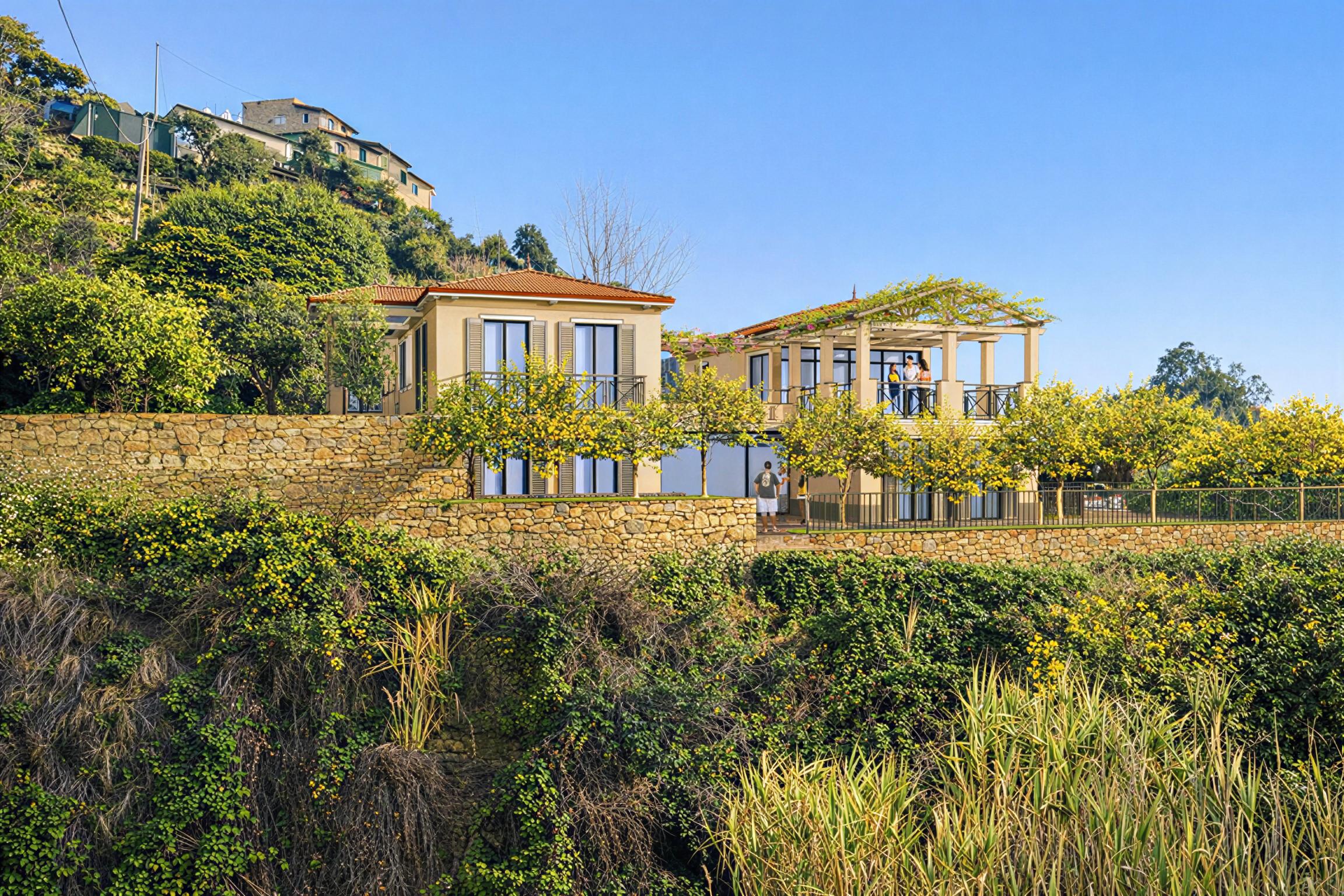 Progetto di demolizione di edificio esistente e costruzione di un nuovo edificio residenziale e parcheggio interrato - 2023 - Vemtimiglia (IM) - Fraz. Latte - in costruzione 