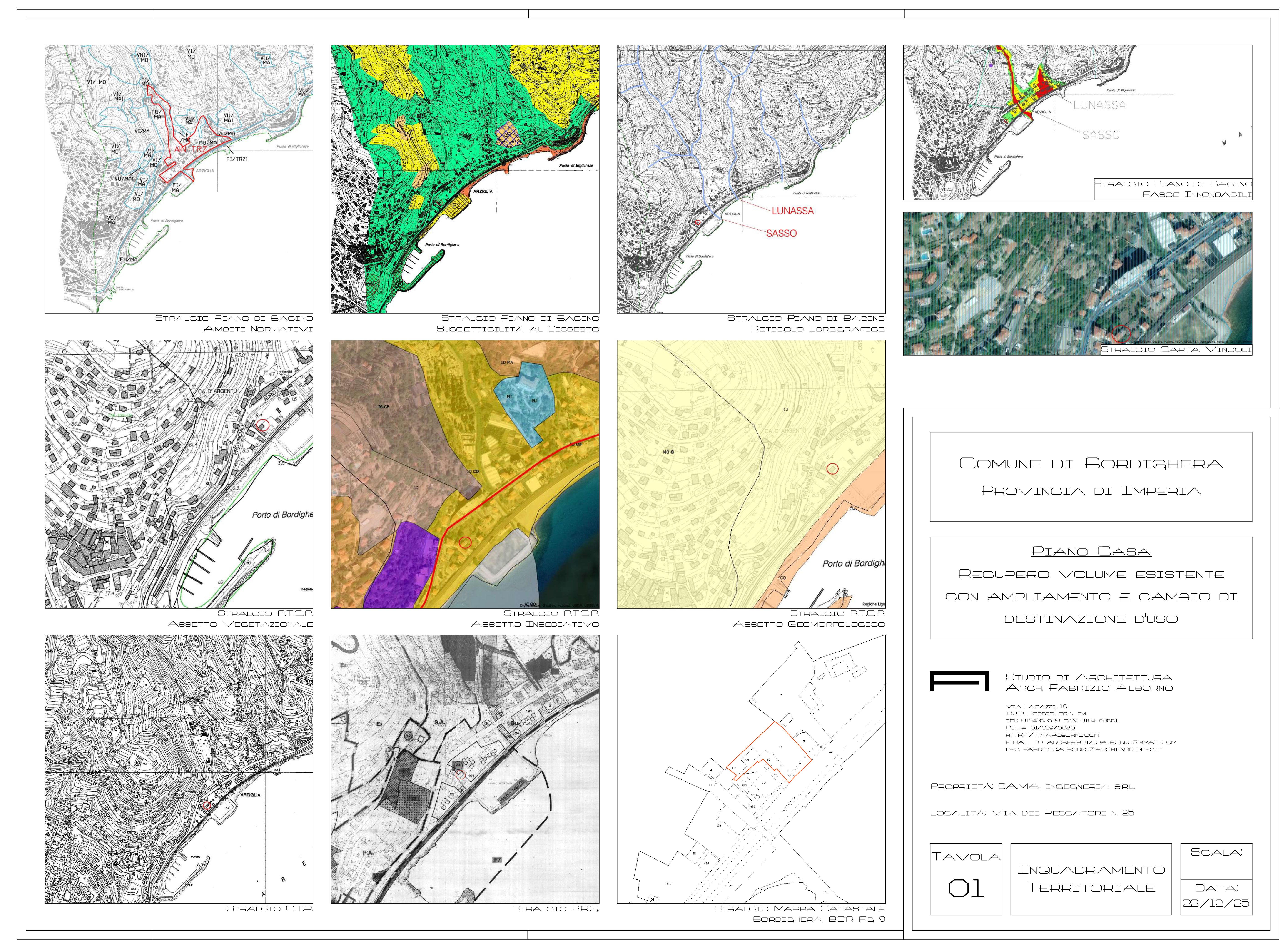Demolizione fabbricato esistente e costruzione nuovo fabbricato residenziale - Bordighera (IM) - 2026 - in iter