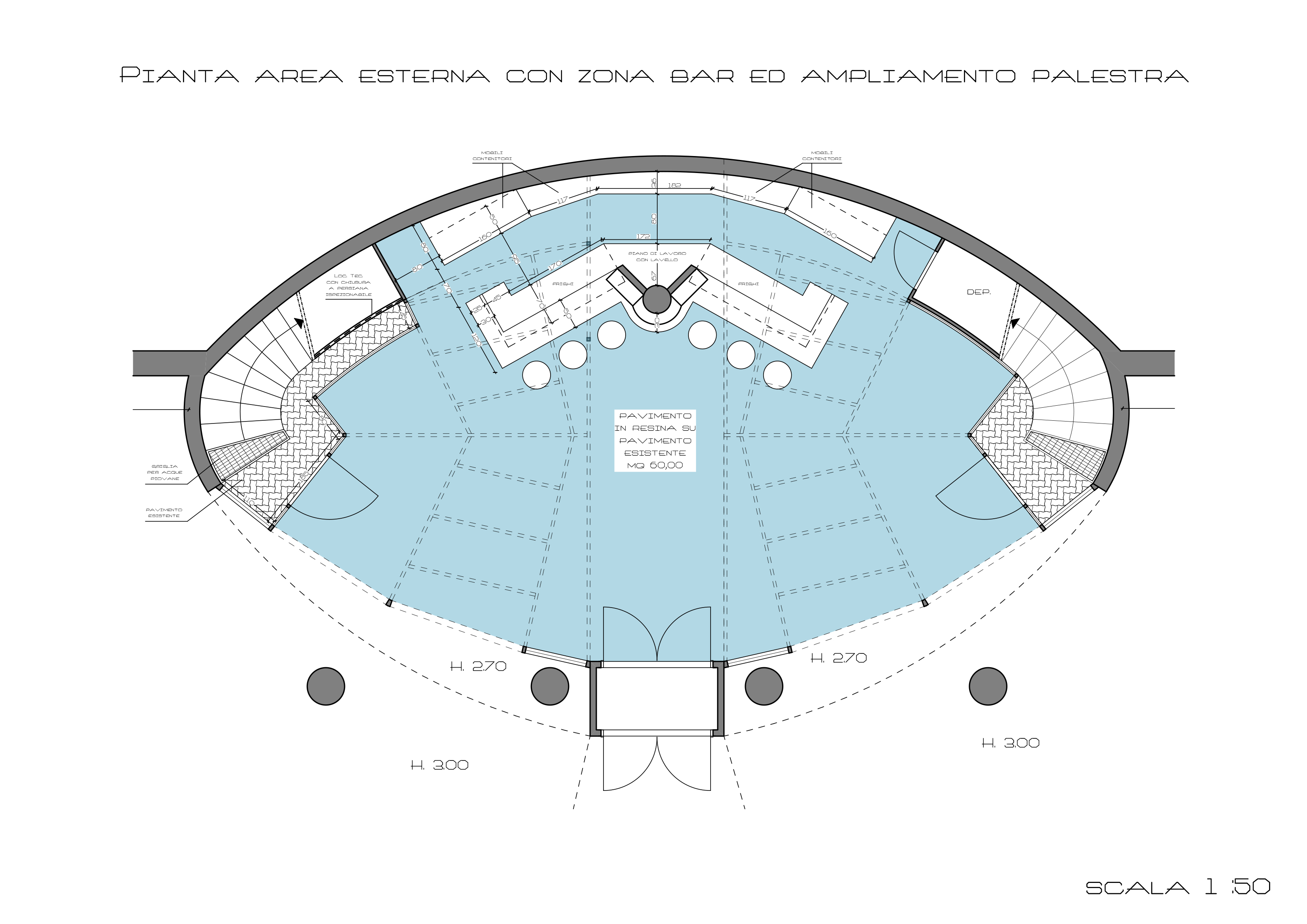 Progetto di nuova palestra by Dennis Giusto de Luxe Fitness - Bordighera (IM) - 2018 - conclusa