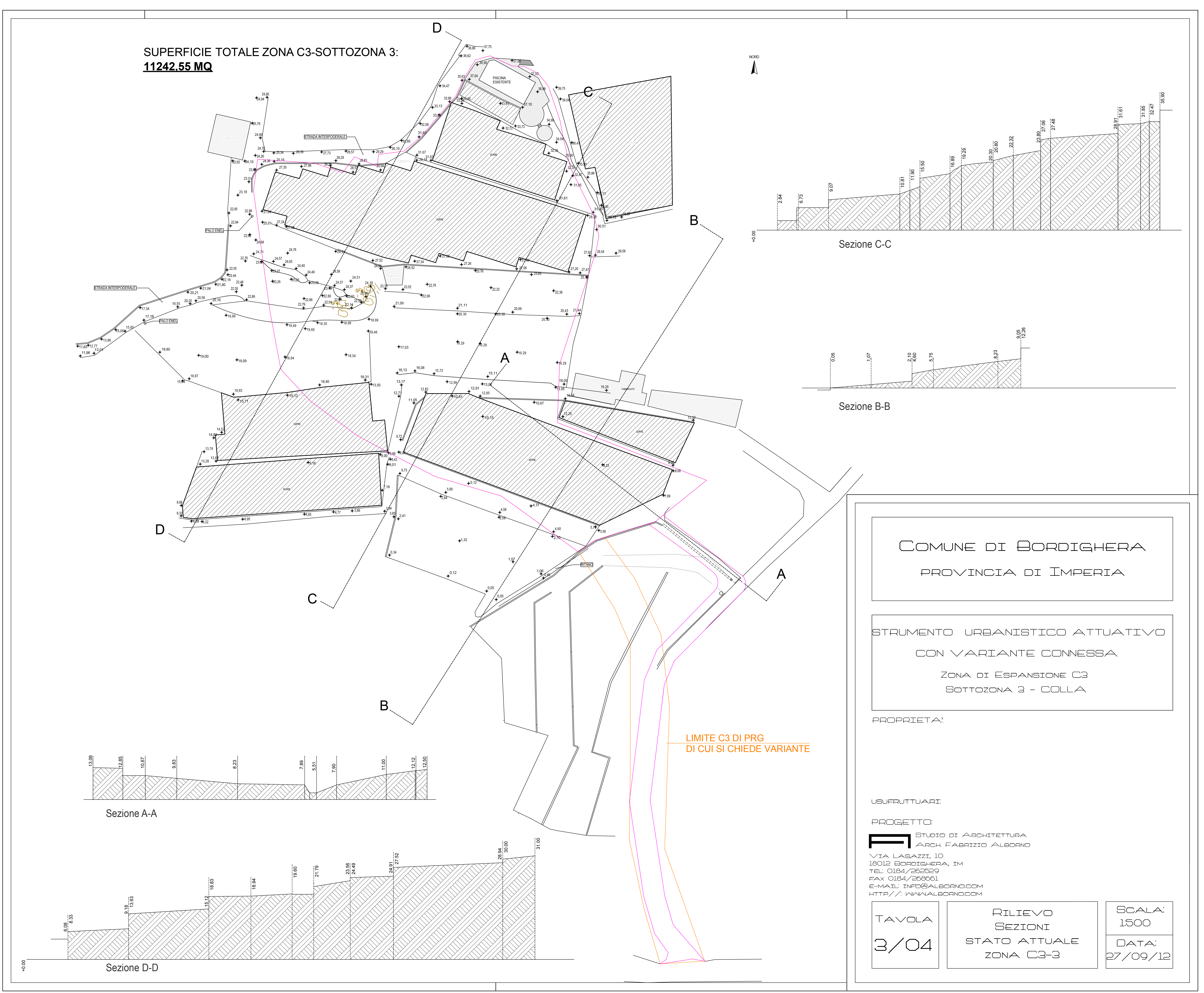 Strumento Urbanistico Attuativo per costruzione di n. 4 fabbricati residenziali - Bordighera (IM) - 2024\2025 - in costruzione