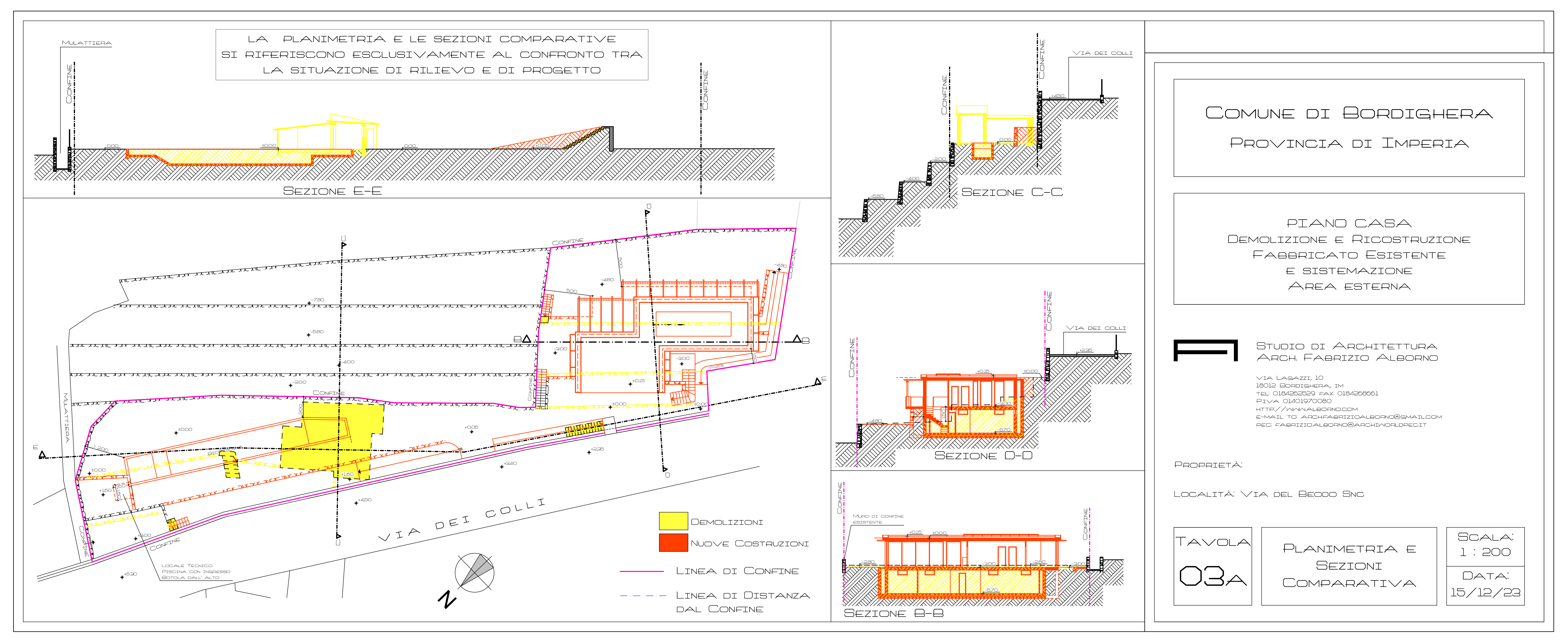 Progetto fabbricato residenziale - 2024\2025 - Bordighera (IM) - iter concluso in fase di esecuzione
