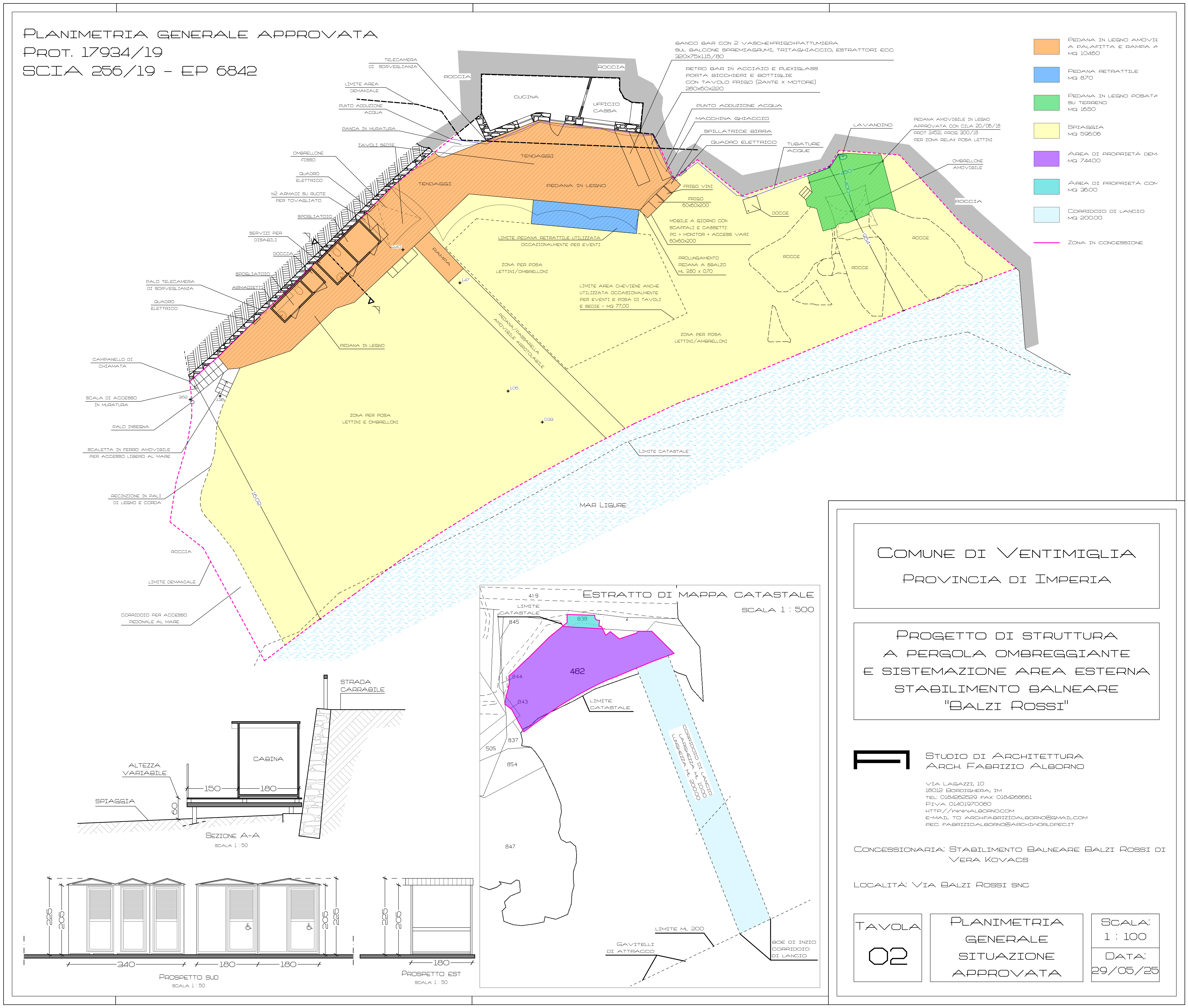 Progetto di stabilimento balneare - Ventimiglia Fraz. I Balzi Rossi (IM) -  2025 - Iter concluso