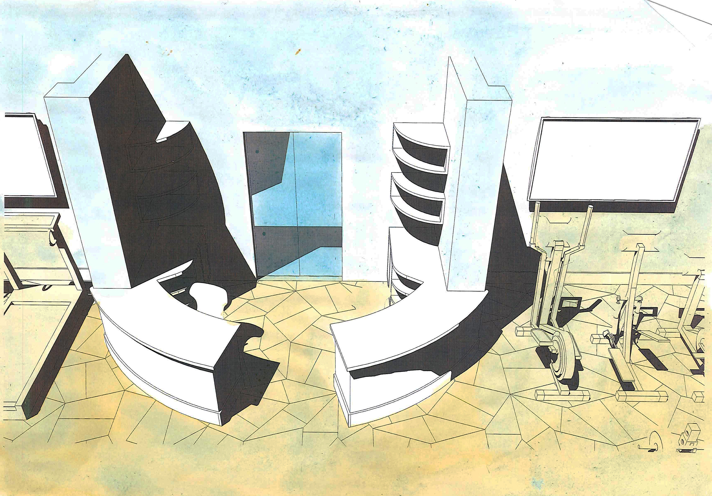 Progetto di nuova palestra by Dennis Giusto de Luxe Fitness - Bordighera (IM) - 2018 - conclusa